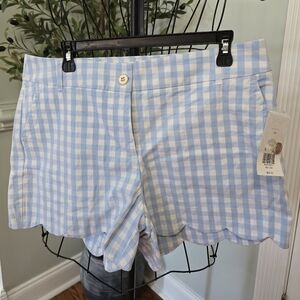 Crown & Ivy Blue and White Gingham Shorts